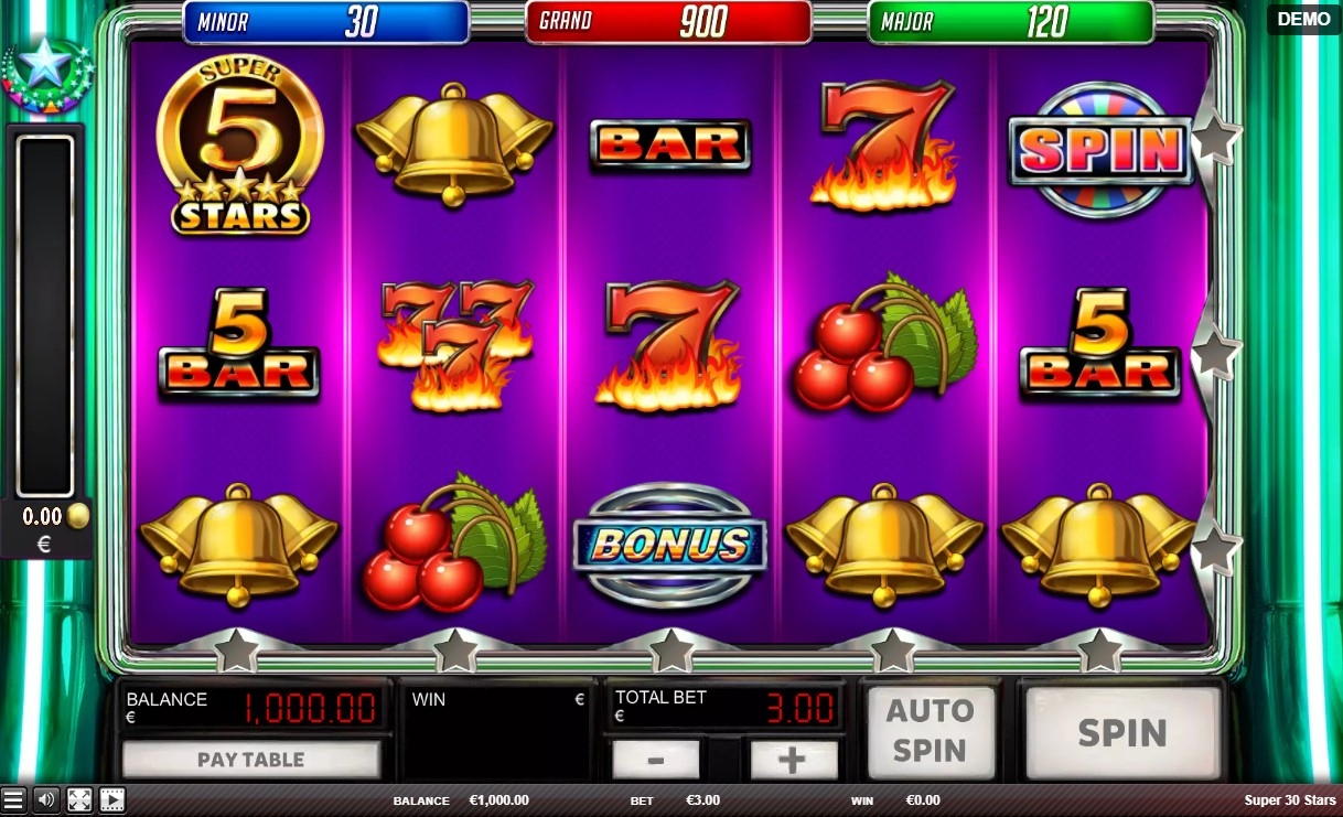 Super 30 Stars Slot Gameplay