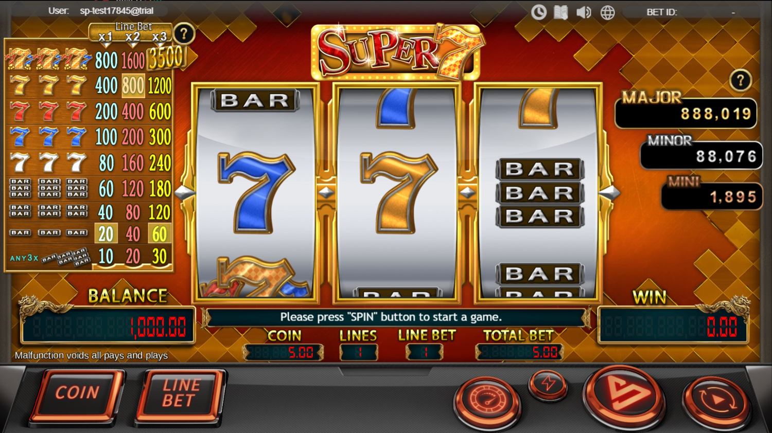 Super 7 Slot Gameplay