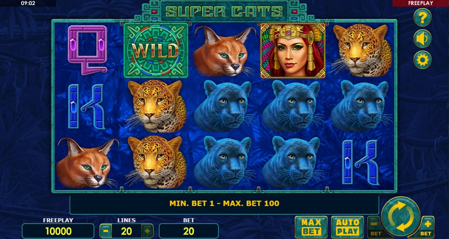 Super Cats Slot Gameplay