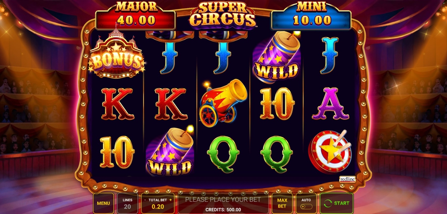 Super Circus Slot Gameplay