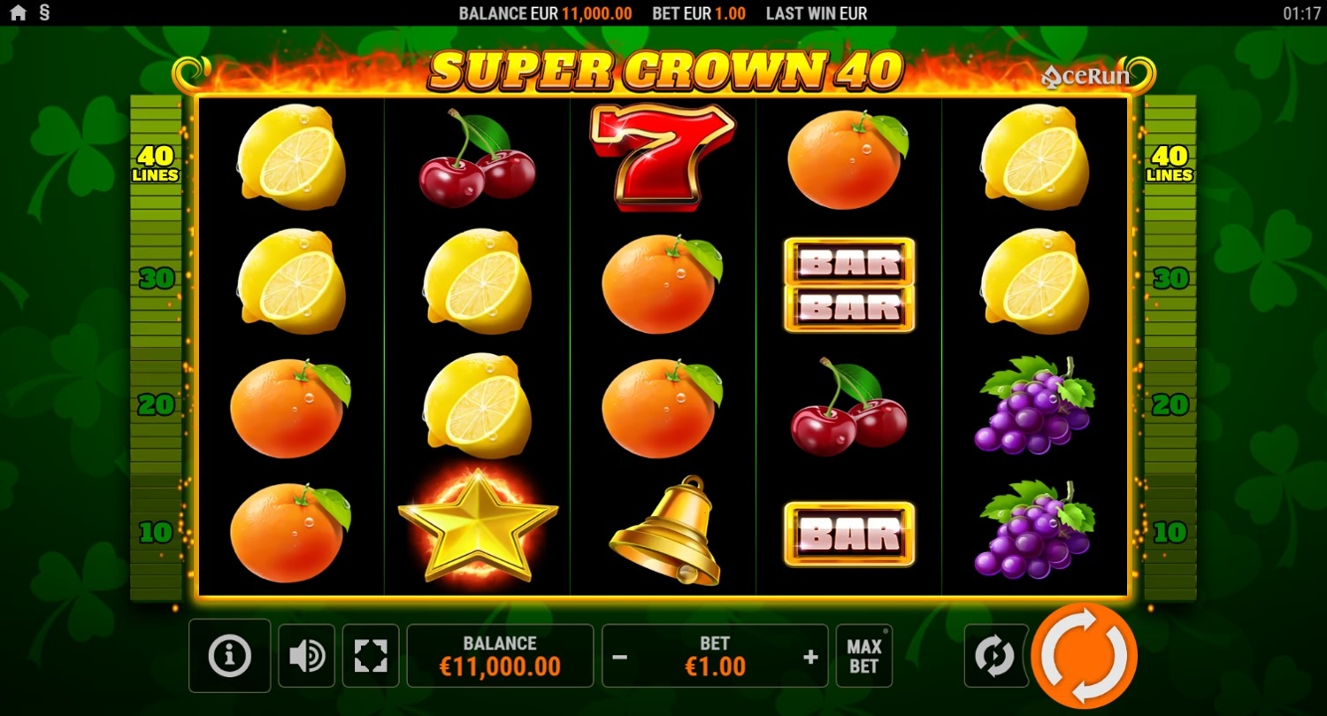 Super Crown 40 Slot Gameplay