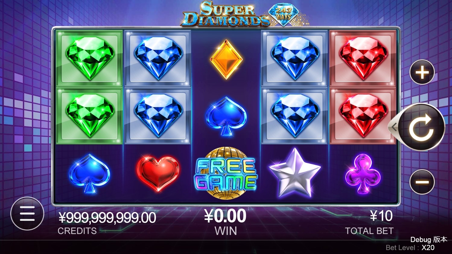 Super Diamonds Slot Gameplay