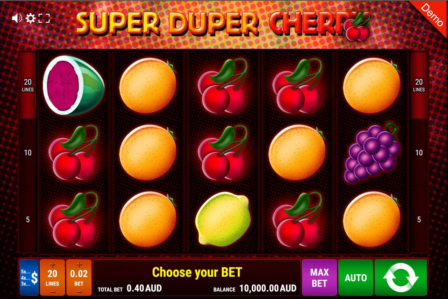 Super Duper Cherry Slot Gameplay