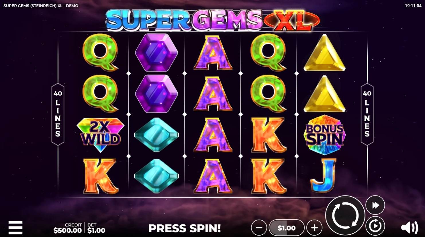 Super Gems (Steinreich) XL Slot Gameplay