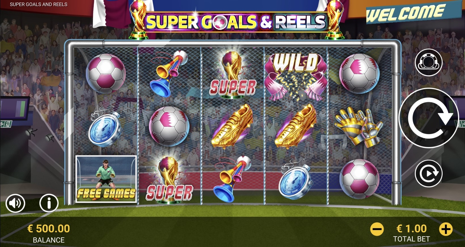 Super Goals and Reels Slot Gameplay