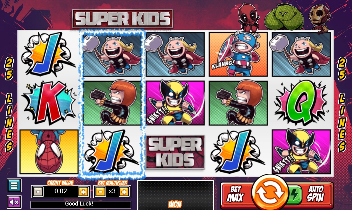 Super Kids Slot Gameplay
