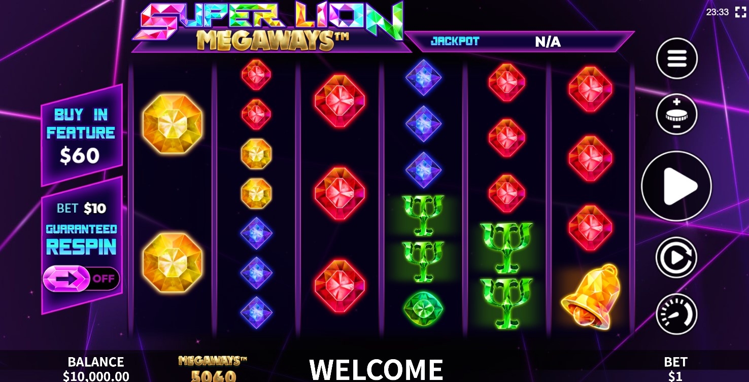 Super Lion Megaways Slot Gameplay