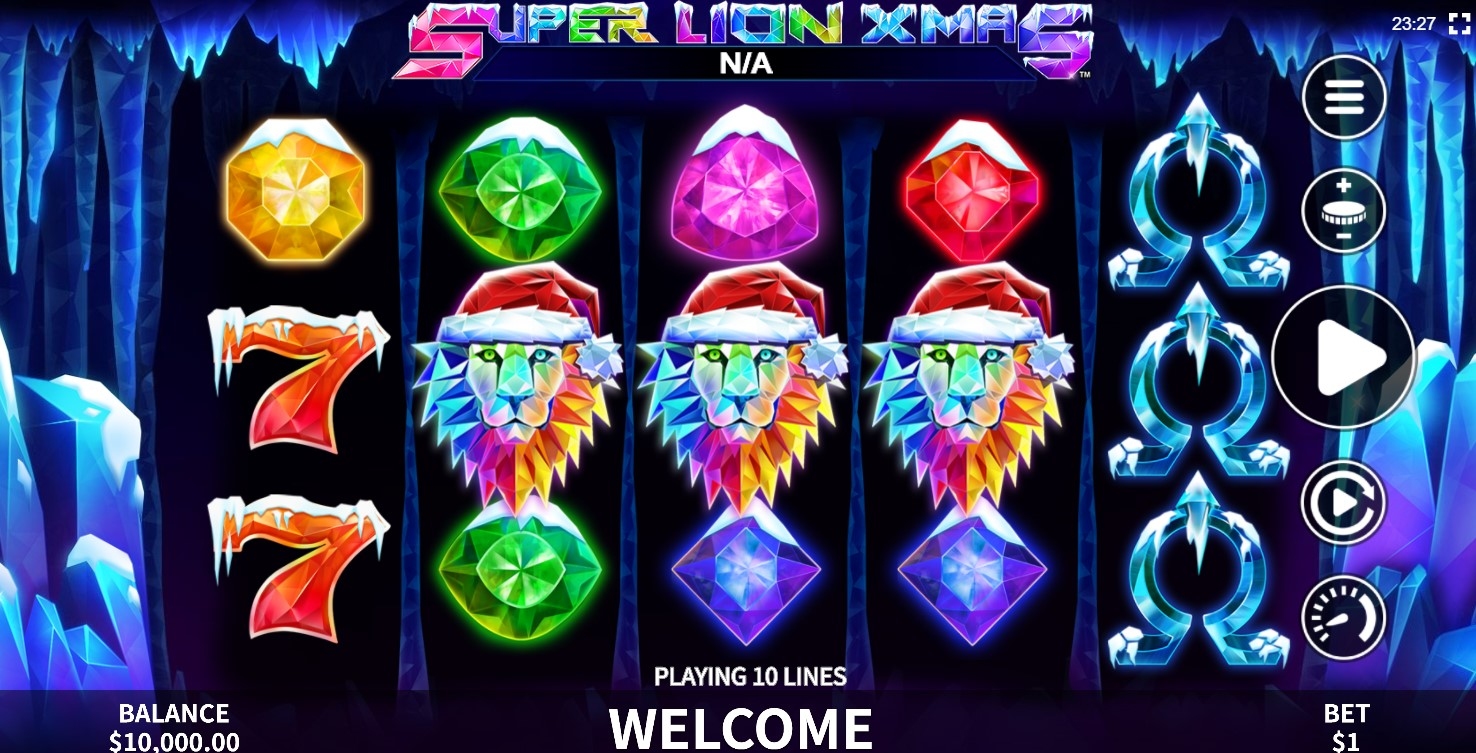 Super Lion Xmas Slot Gameplay