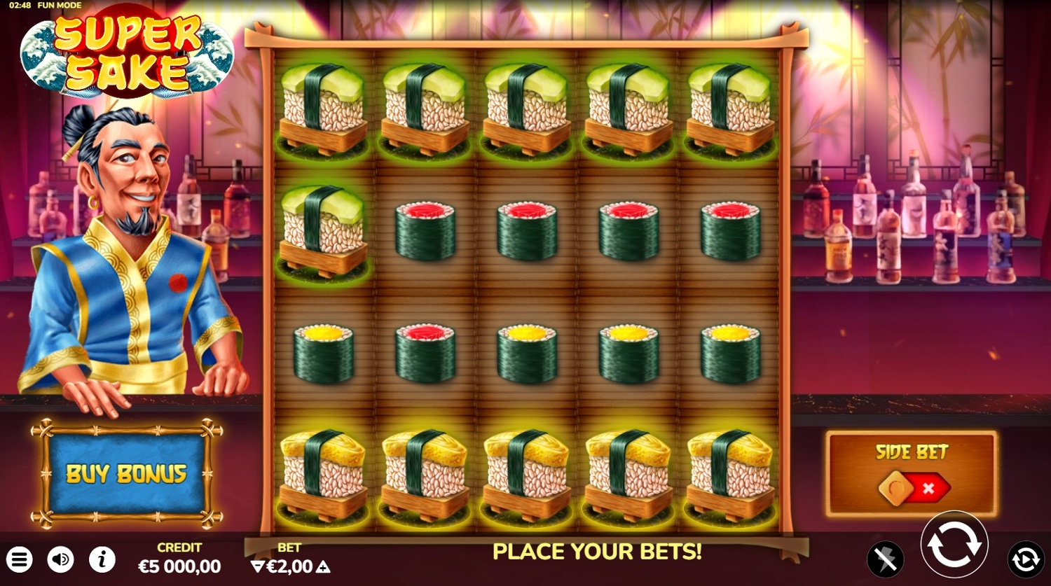 Super Sake Slot Gameplay