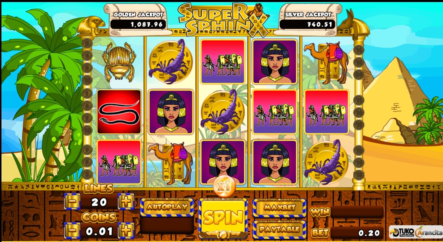 Super Sphinx Slot Gameplay