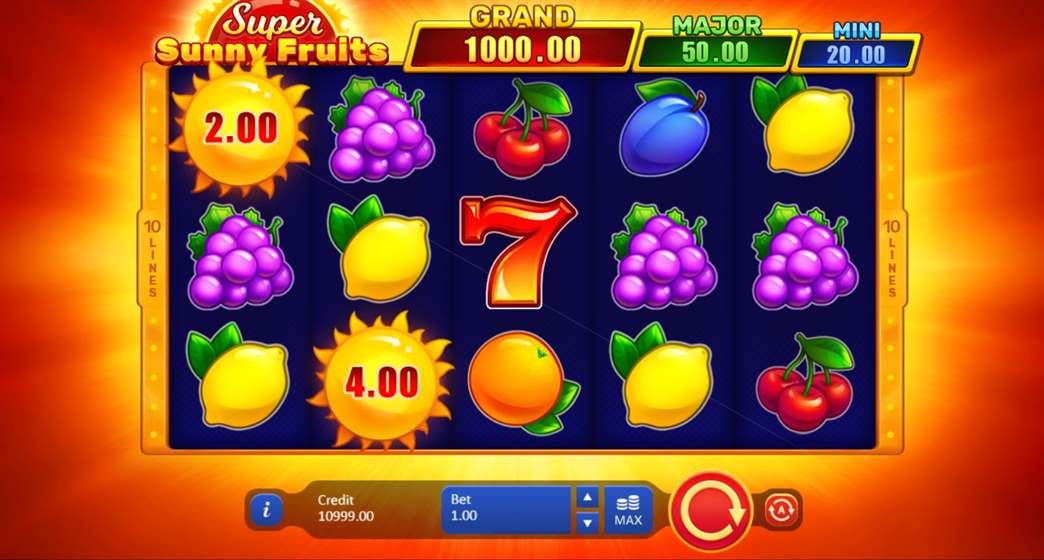 Super Sunny Fruits Slot Gameplay