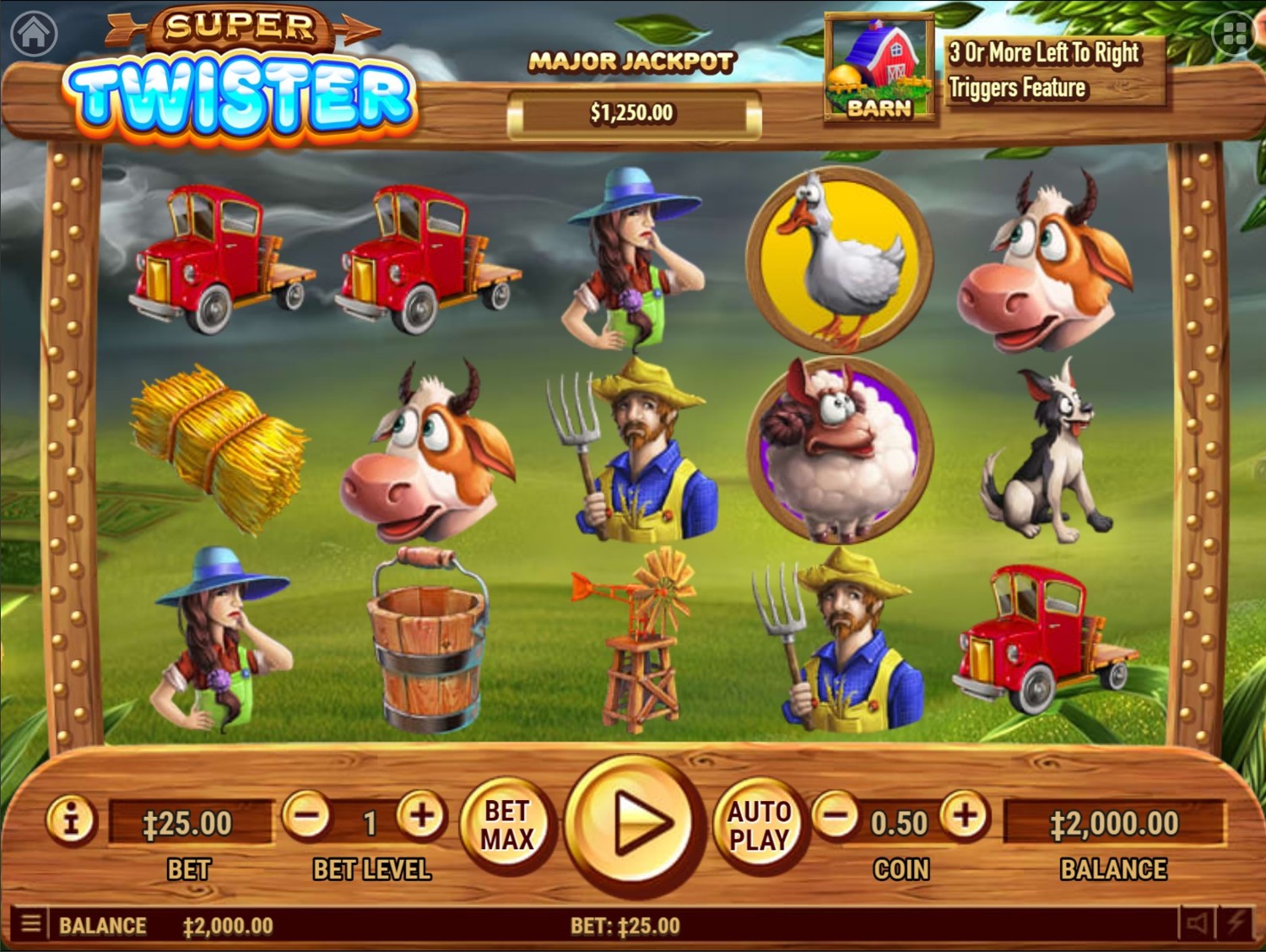 Super Twister Slot Gameplay