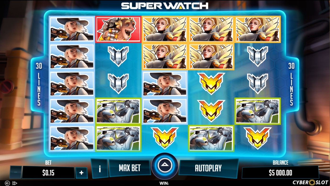 Super Watch Slot Gameplay