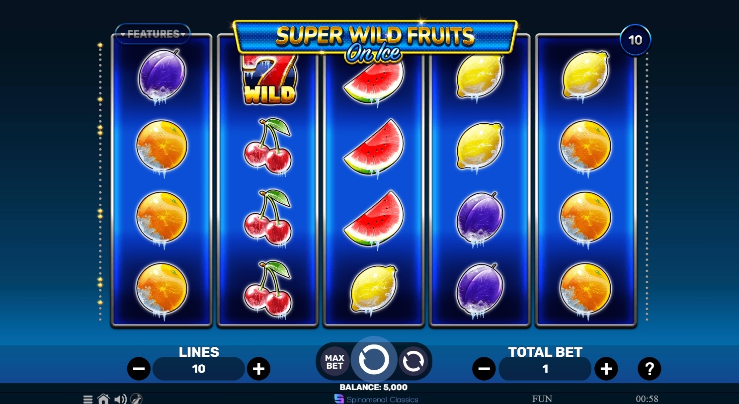 Super Wild Fruits - On Ice Slot Gameplay