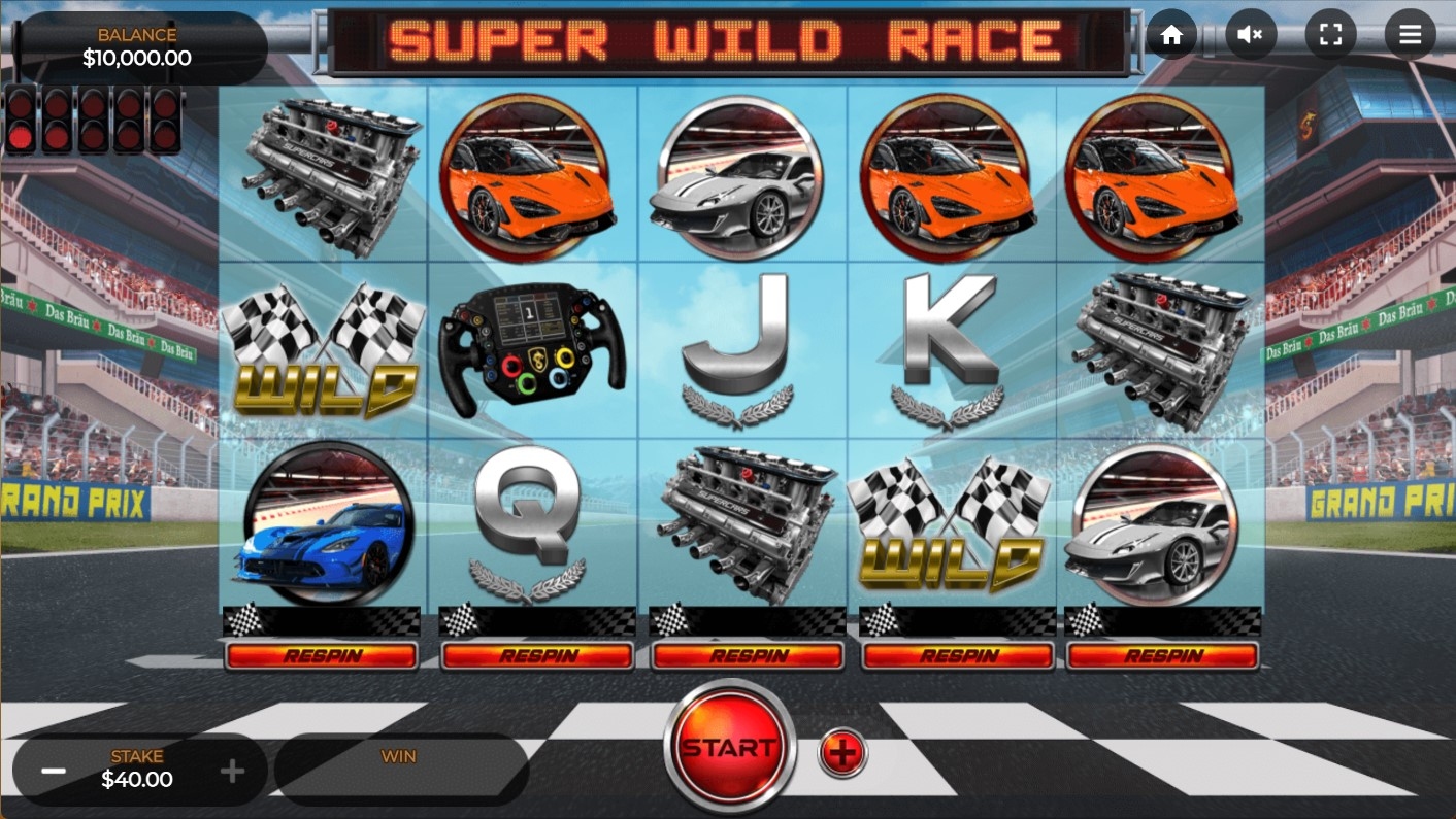 Super Wild Race Slot Gameplay