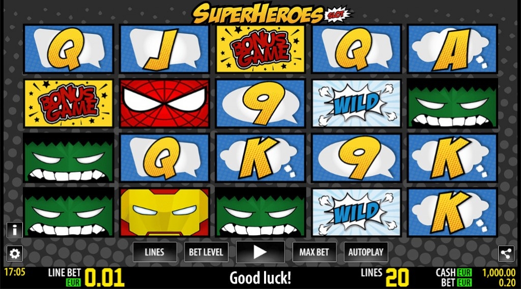 SuperHeroes Slot Gameplay