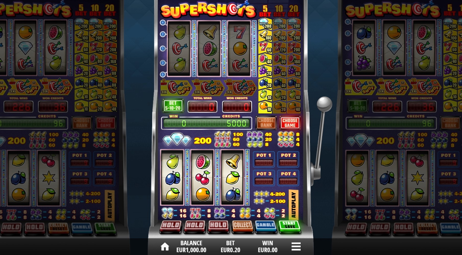 Supershots Slot Gameplay