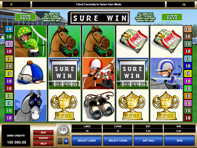 Sure Win Slot Gameplay