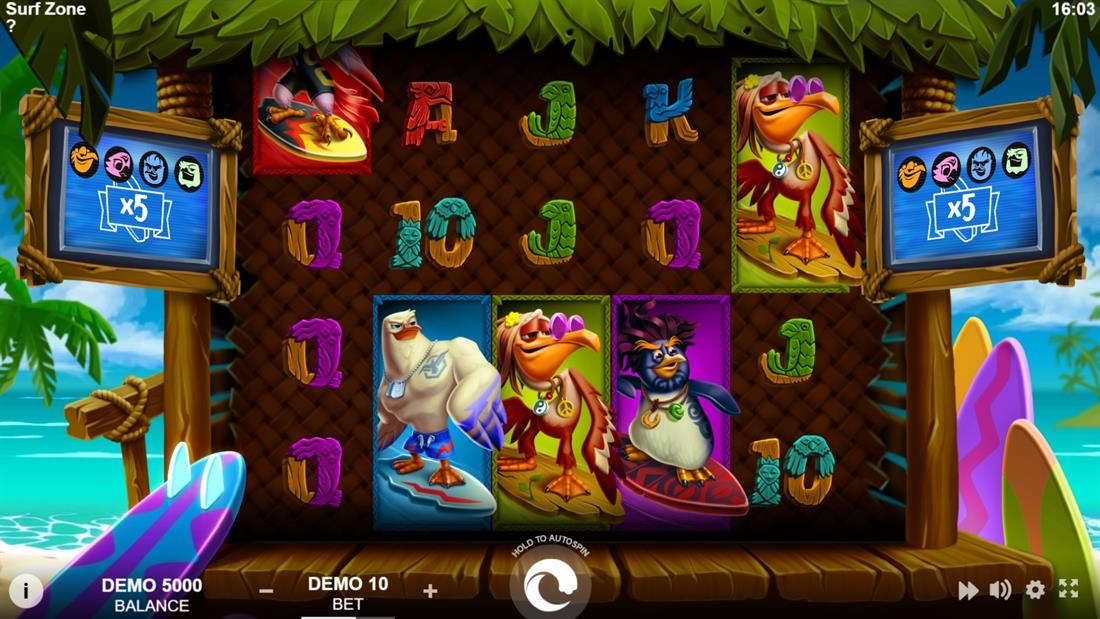 Surf Zone Slot Gameplay