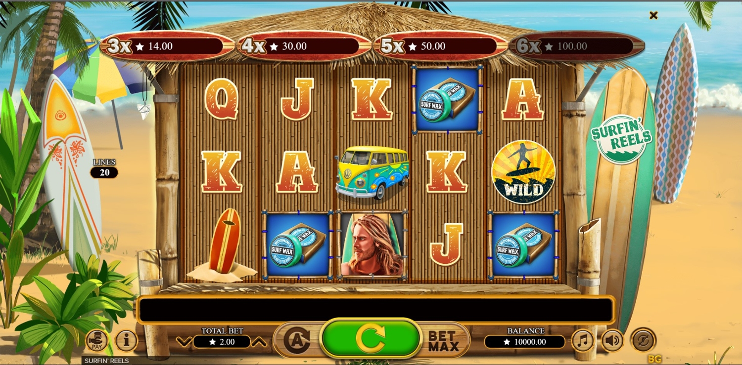 Surfin Reels Slot Gameplay