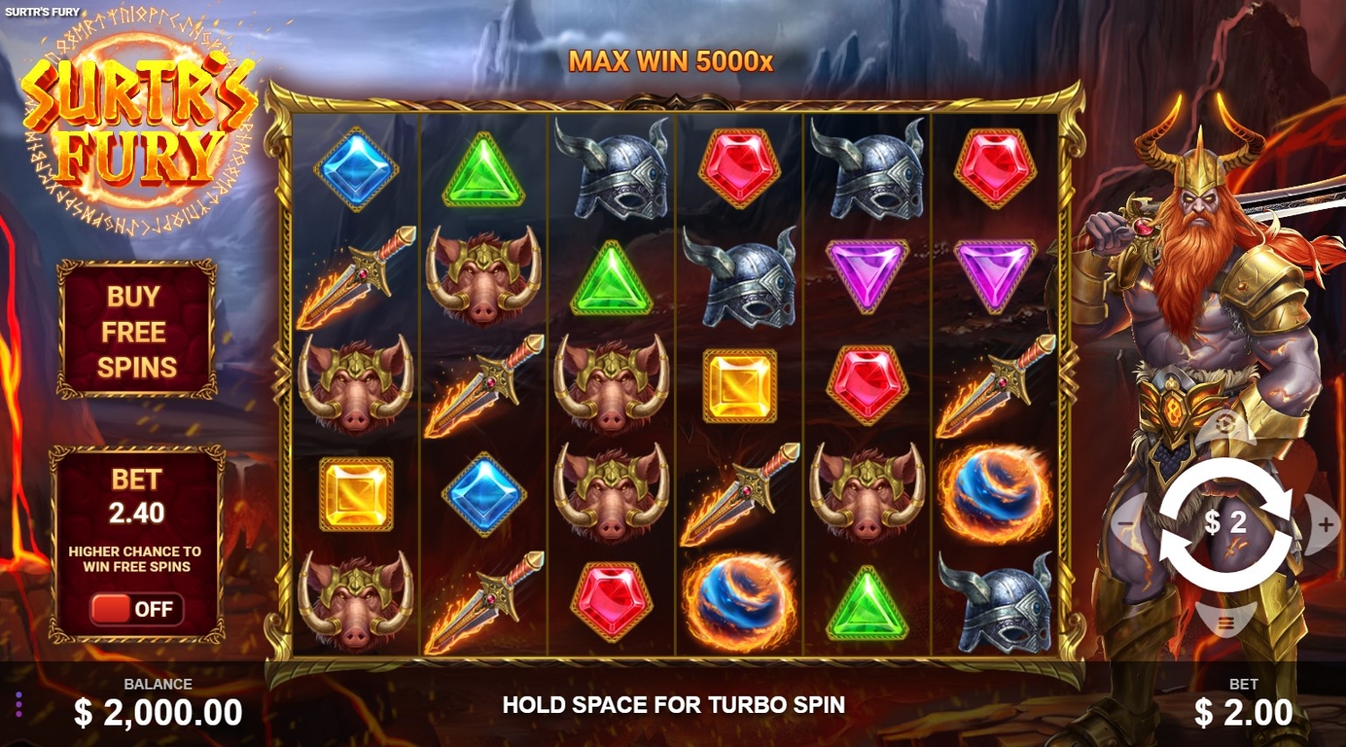 Surtr's Fury Slot Gameplay