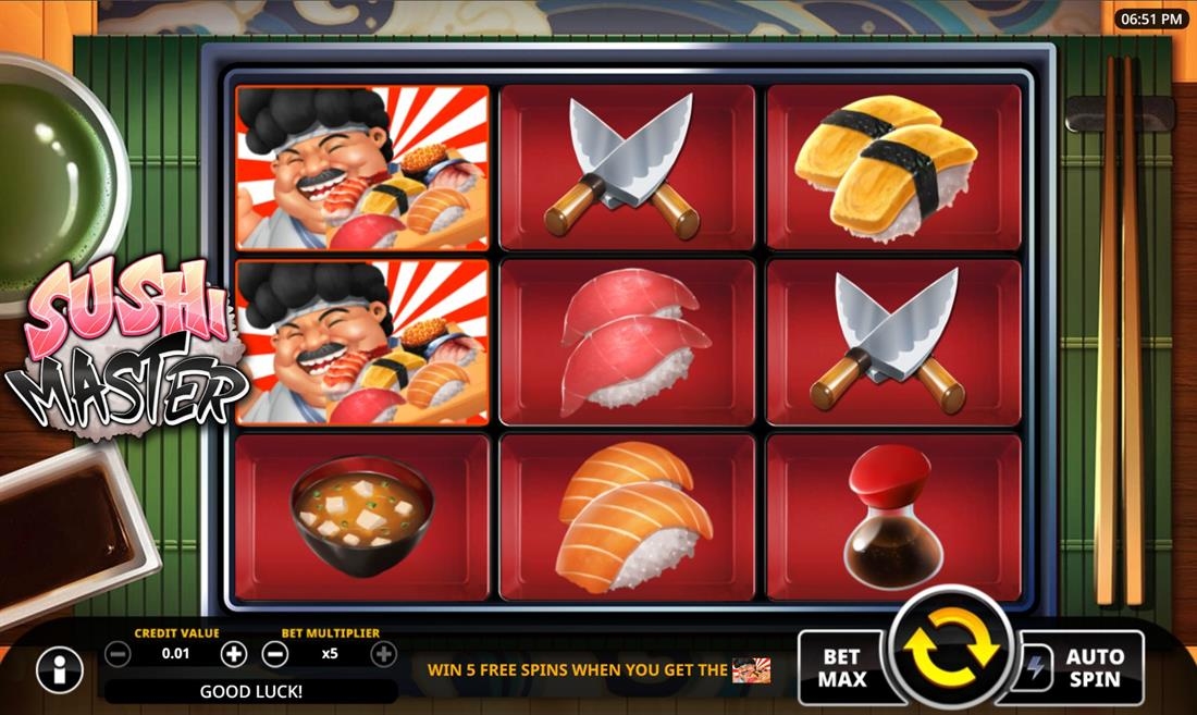 Sushi Master Slot Gameplay