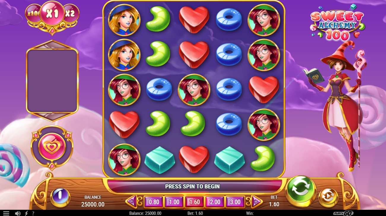 Sweet Alchemy 100 Slot Gameplay