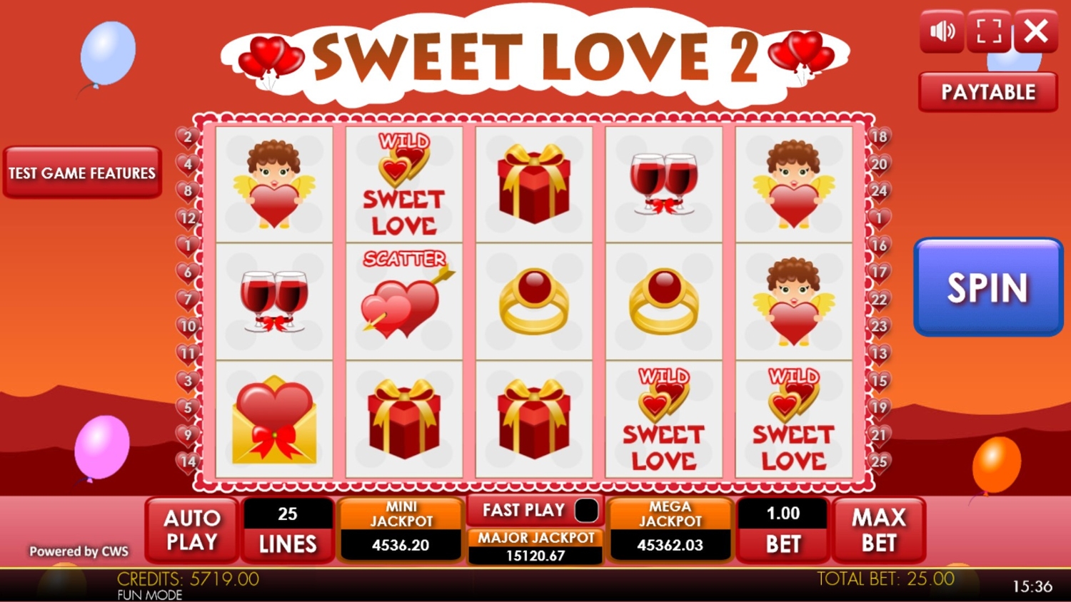 Sweet Love 2 Slot Gameplay