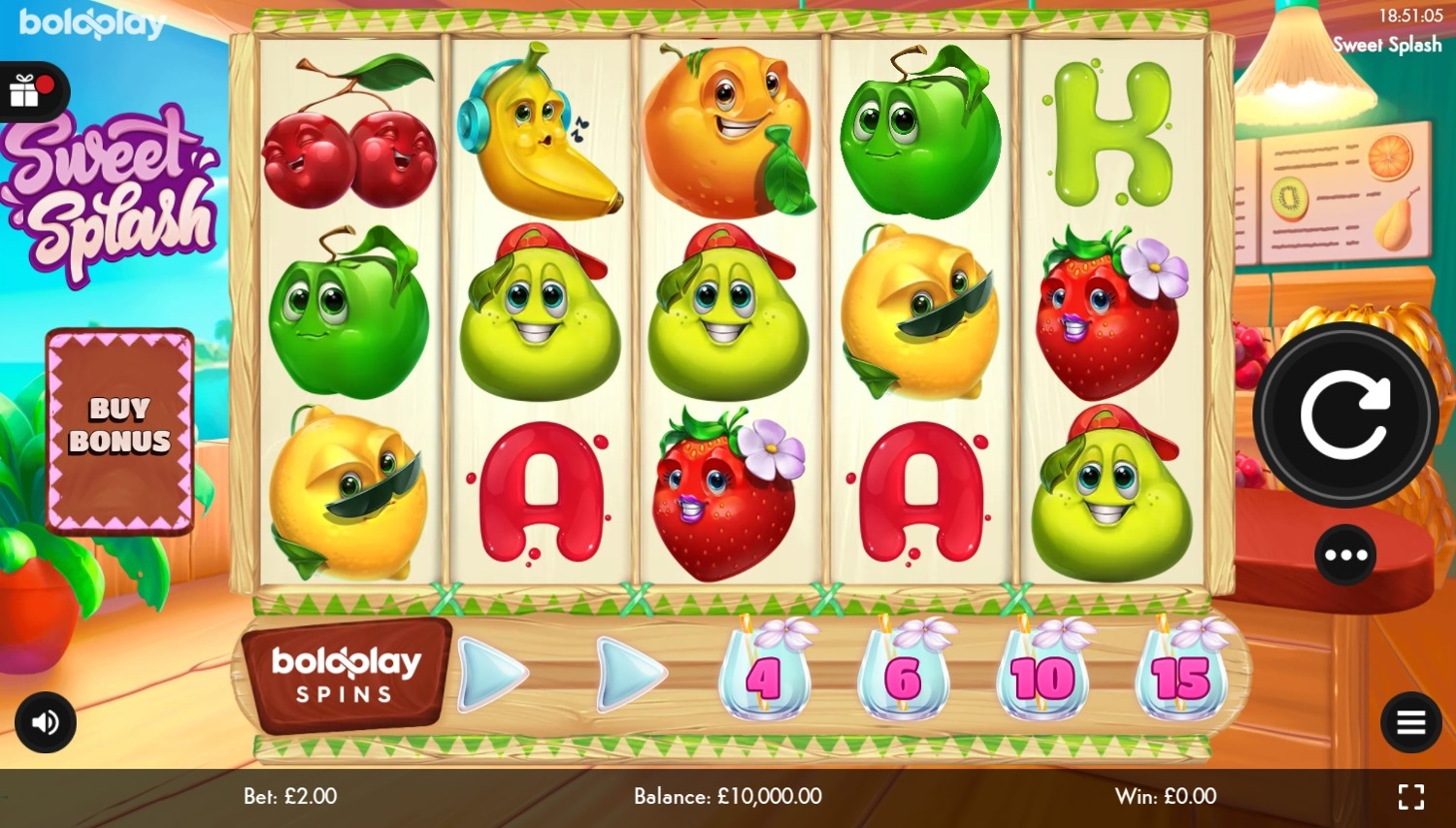 Sweet Splash Slot Gameplay