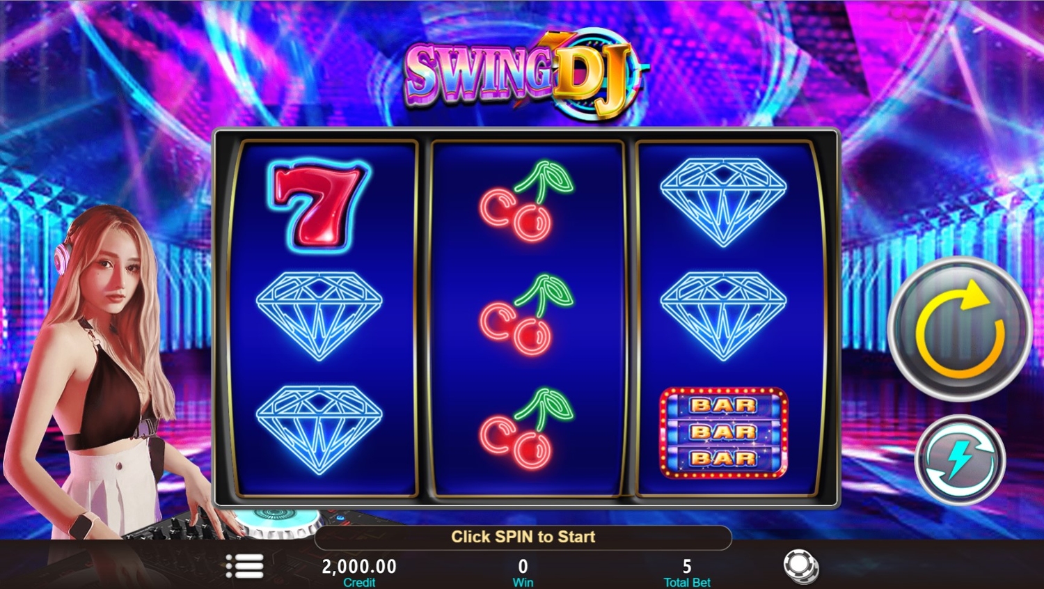 Swing DJ Slot Gameplay