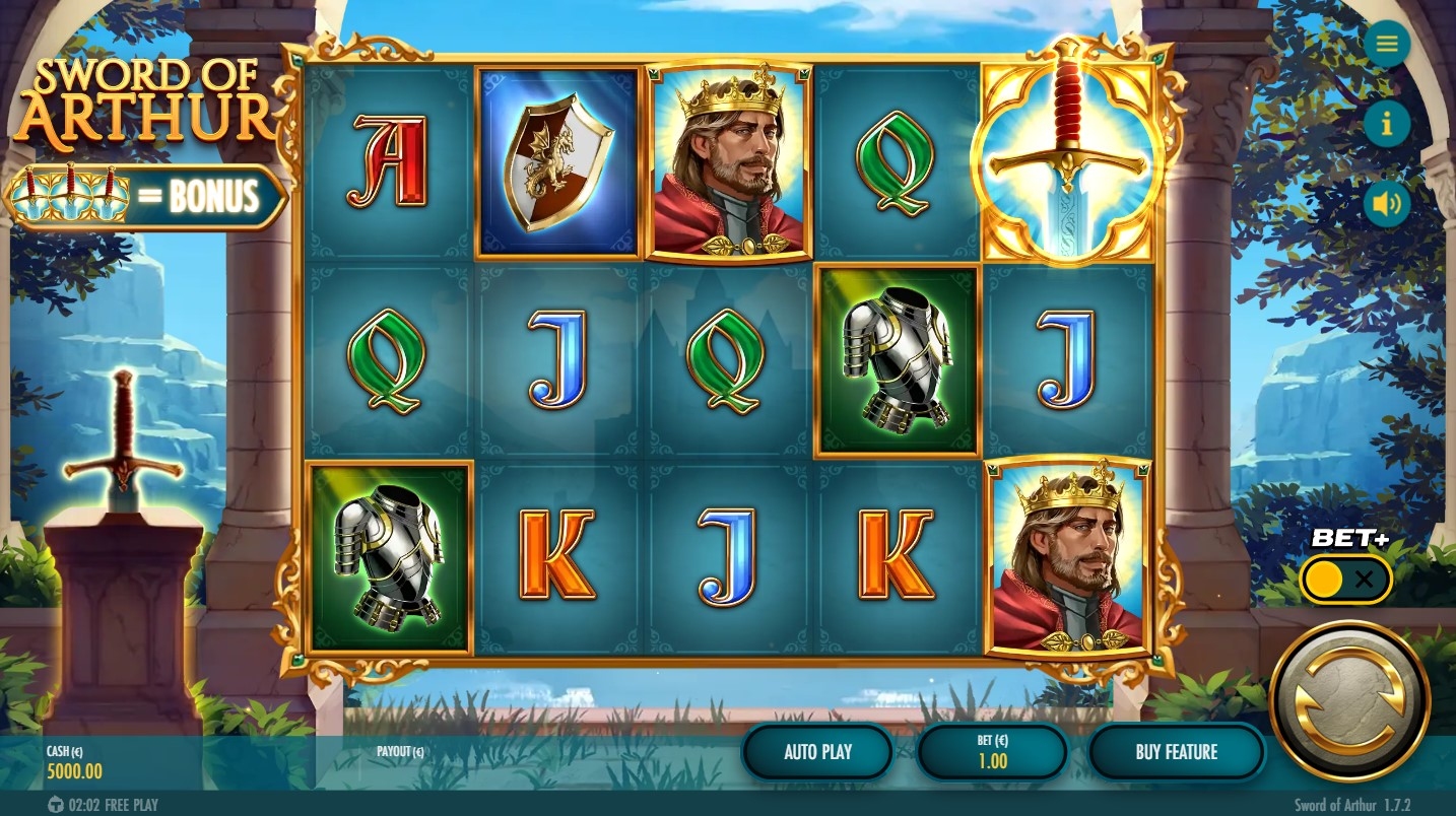 Sword of Arthur Slot Gameplay