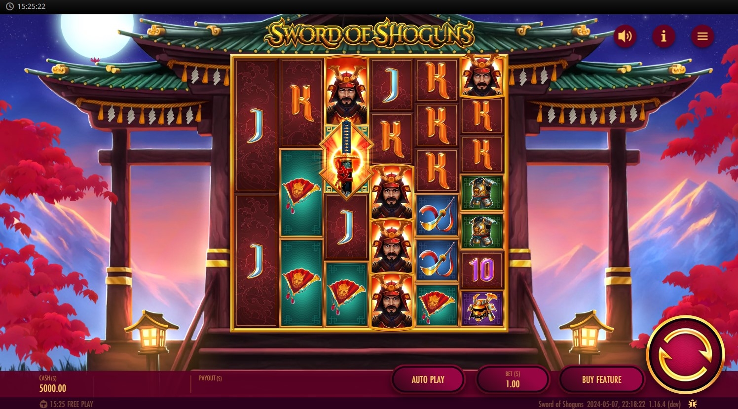 Sword of Shoguns Slot Gameplay