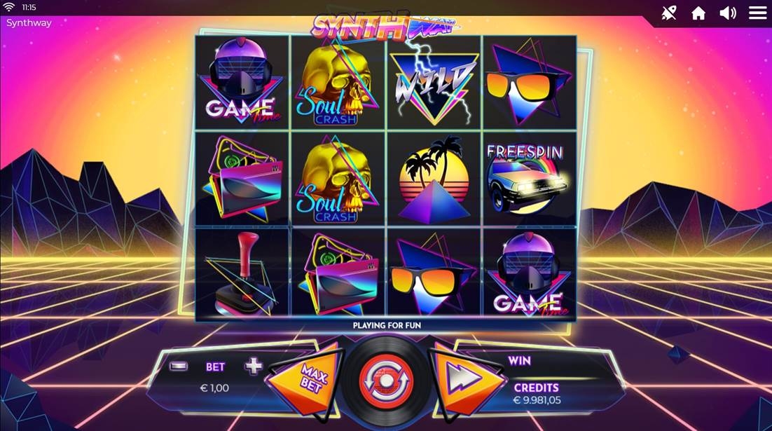 Synth Way Slot Gameplay