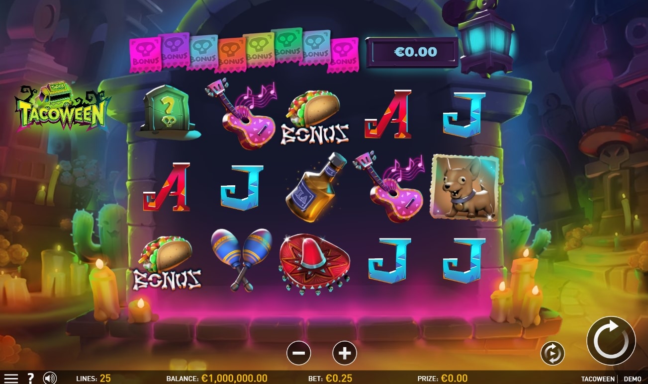 Tacoween Slot Gameplay