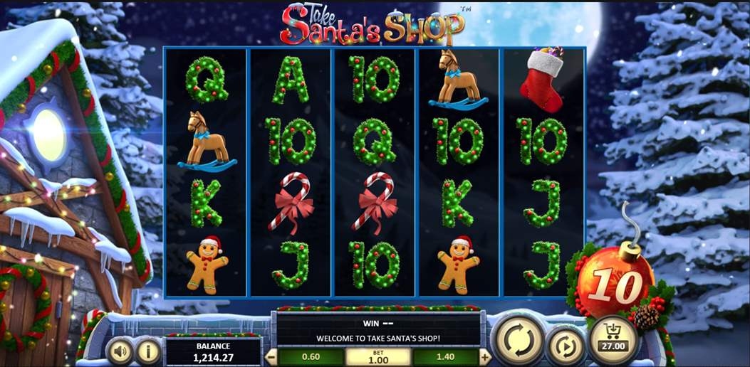 Take Santa's Shop Slot Gameplay
