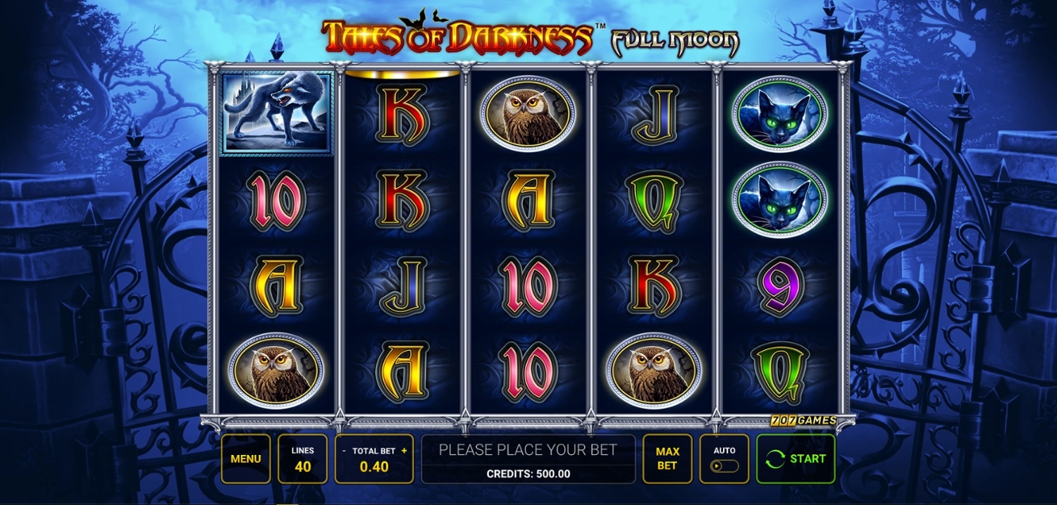 Tales of Darkness Full Moon Slot Gameplay