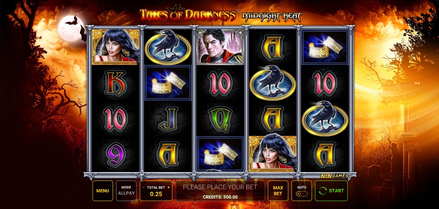 Tales of Darkness Midnight Heat Slot Gameplay