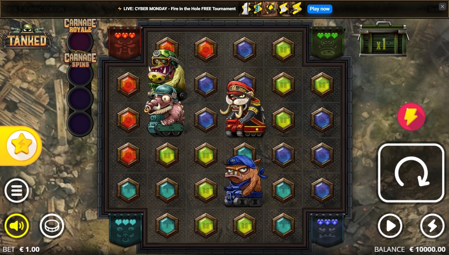 Tanked Slot Gameplay