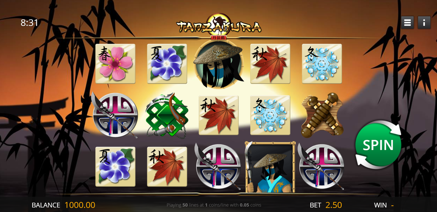 Tanzakura Slot Gameplay