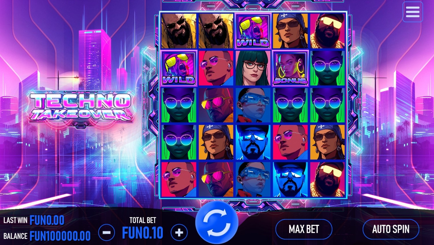 Techno Takeover Slot Gameplay