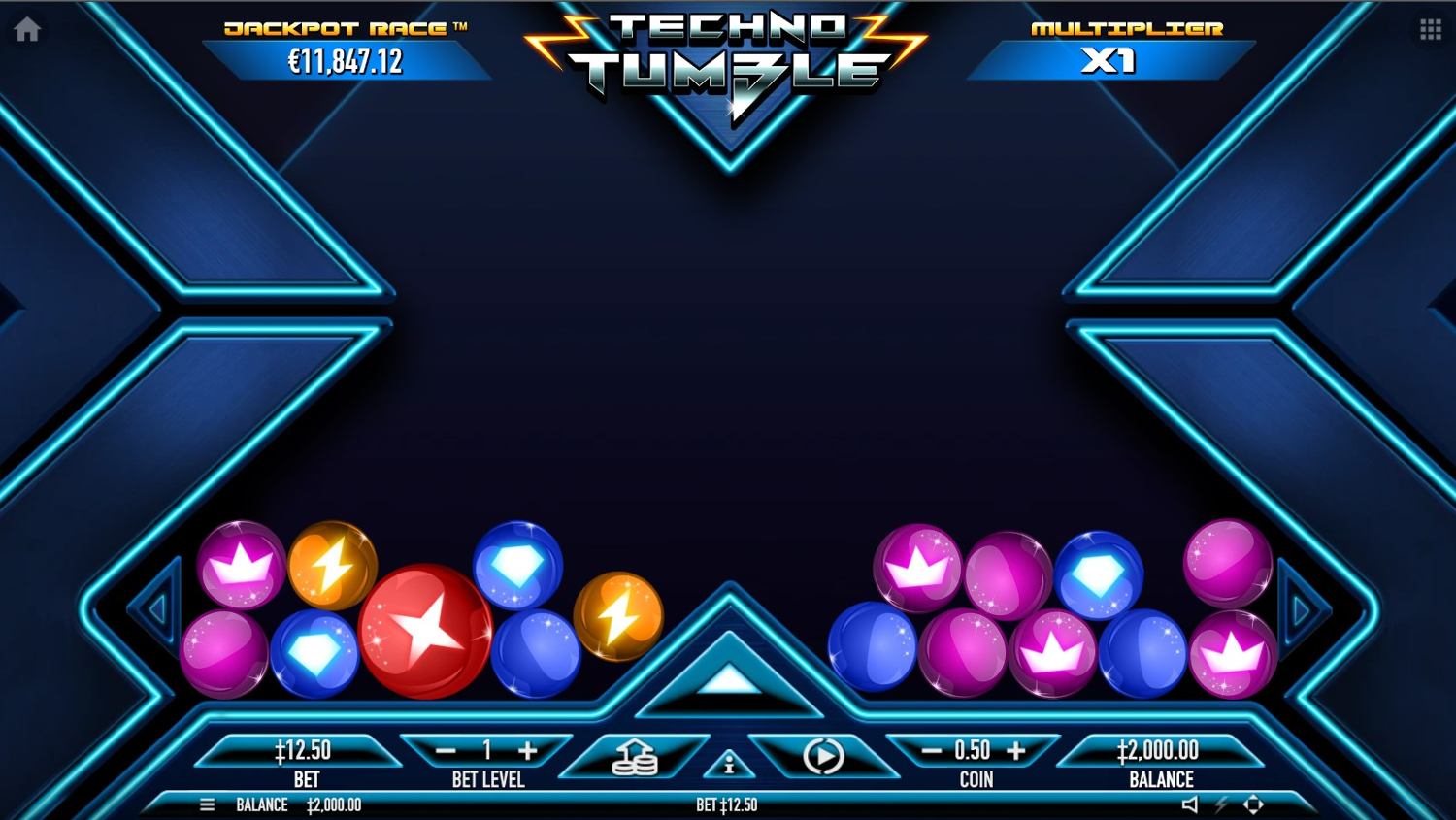 Techno Tumble Slot Gameplay