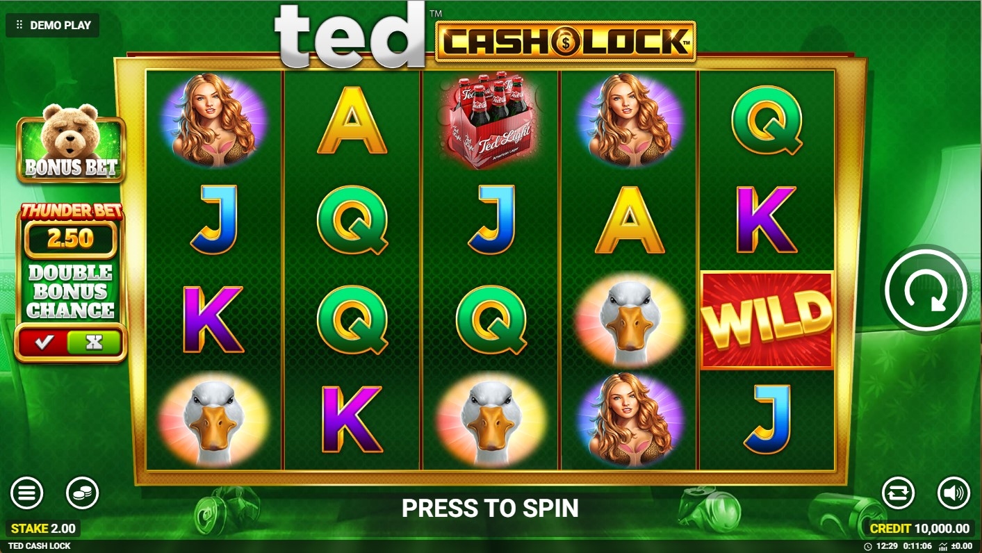 Ted Cash and Lock Slot Gameplay