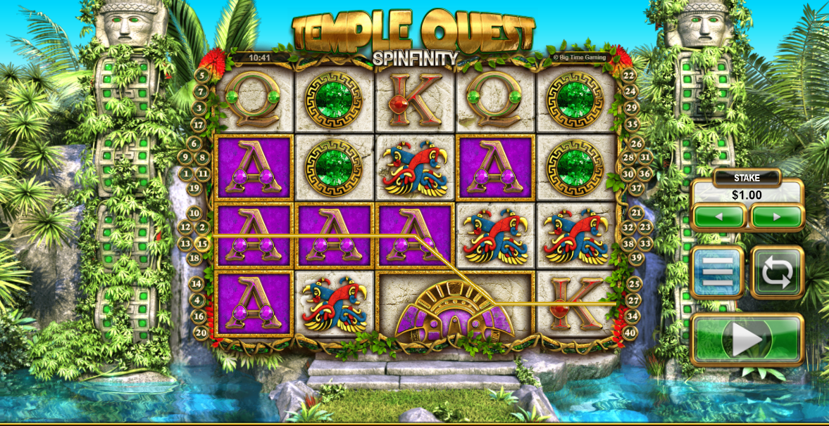 Temple Quest Spinifity Slot Gameplay