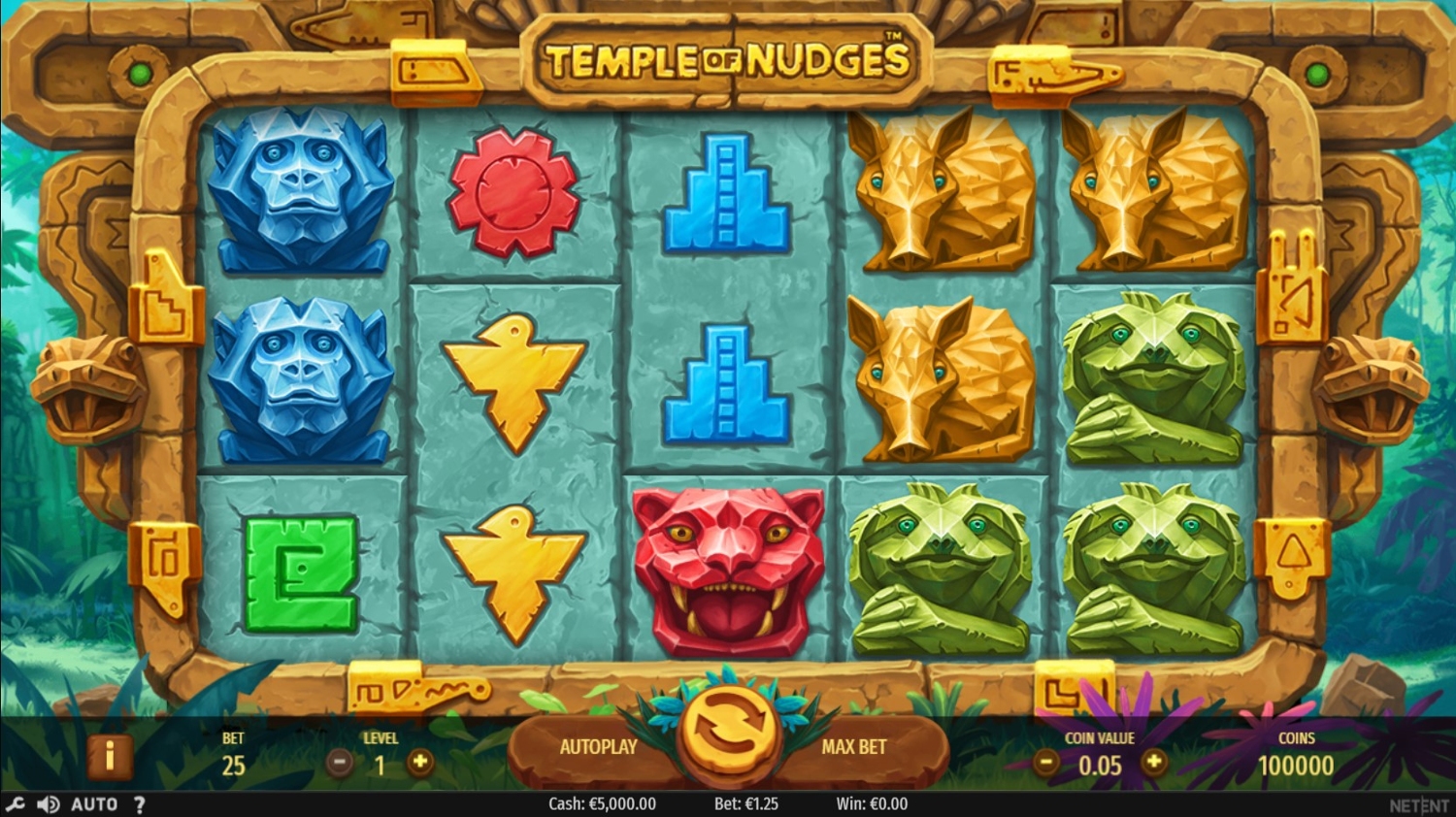 Temple of Nudges Slot Gameplay