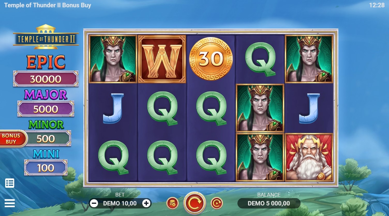 Temple of Thunder II Slot Gameplay