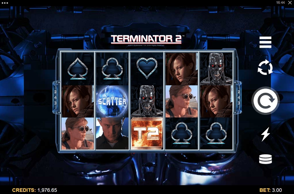 Terminator 2 Remastered Slot Gameplay