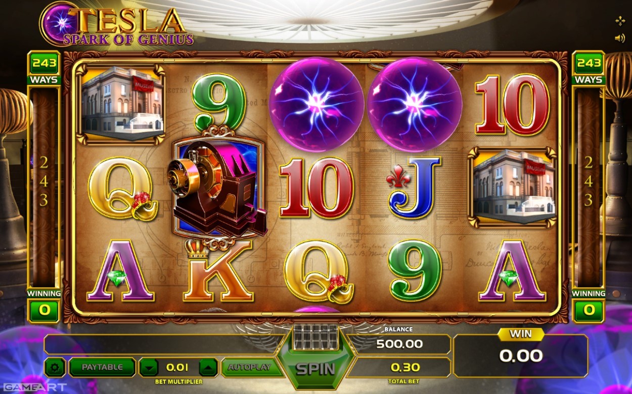 Tesla Spark of Genious Slot Gameplay