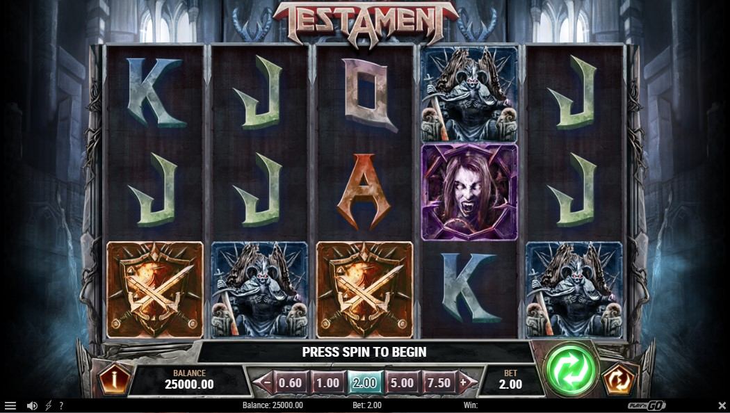 Testament Slot Gameplay