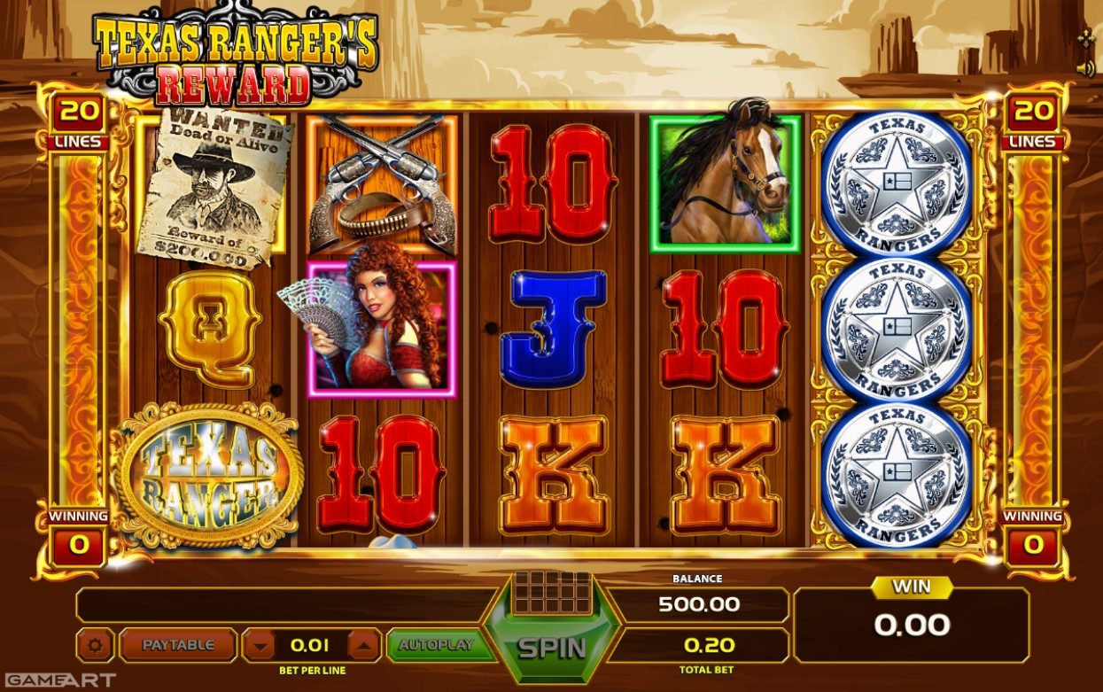 Texas Rangers Reward Slot Gameplay