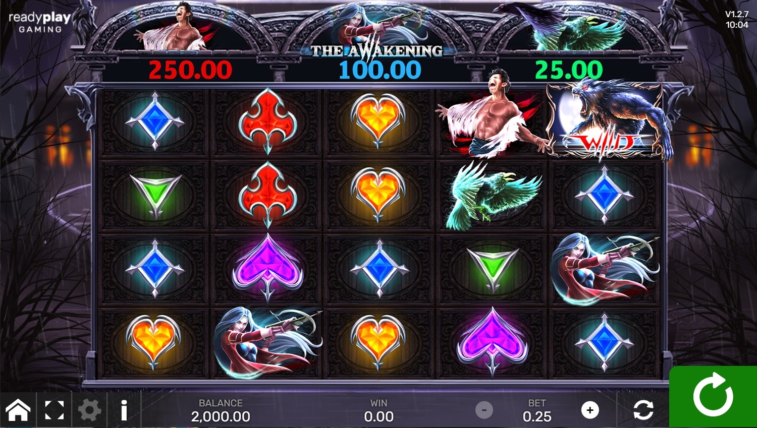 The Awakening Slot Gameplay